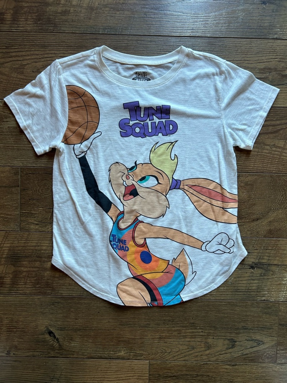White Lola Bunny Tune Squad Graphic Short Sleeve Tee